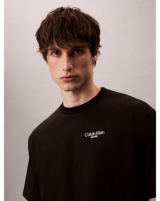 Calvin Klein Black Jeans Back Logo T-Shirt for men