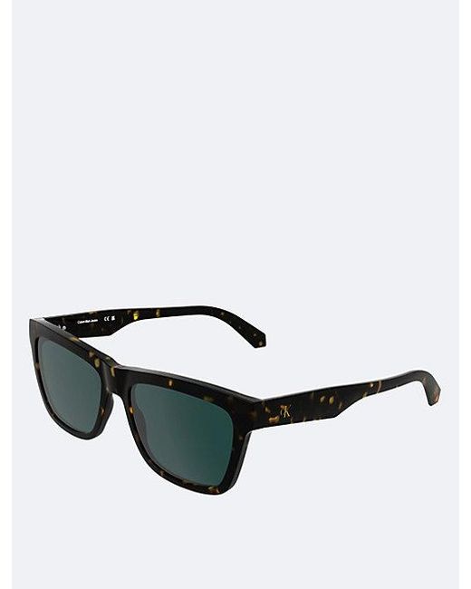 Calvin Klein Green Jeans Modified Rectangle Sunglasses for men