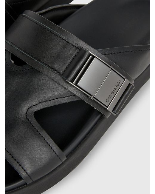 Calvin Klein Multicolor Leather Sandals for men