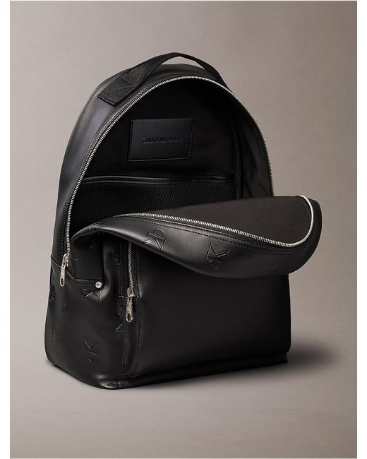 Calvin Klein Calvin Klein Allover Monogram Backpack in Black 