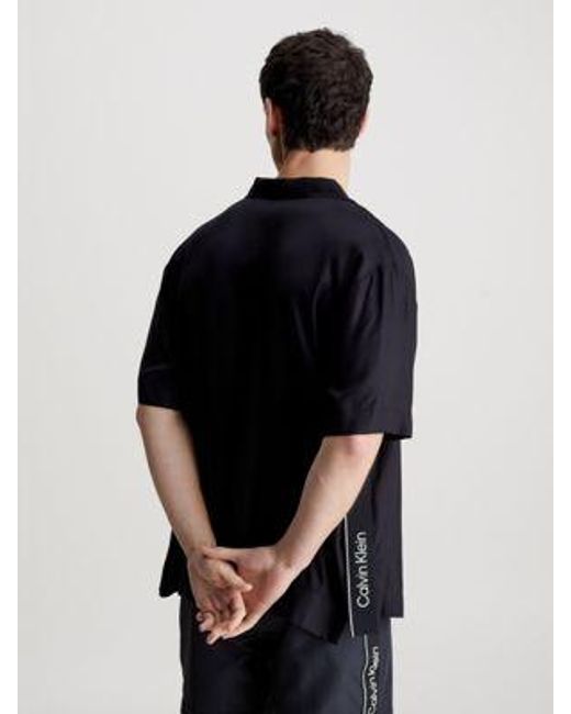 Calvin Klein Strand-Shirt - CK Meta Legacy in Black für Herren
