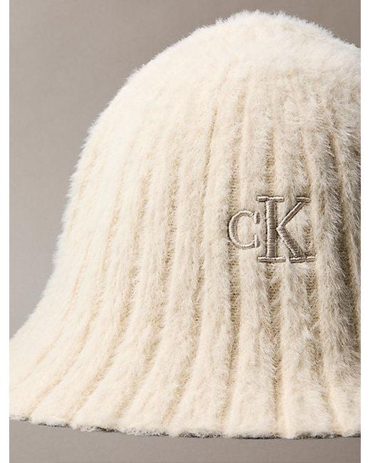 Calvin Klein Natural Soft Knit Bucket Hat