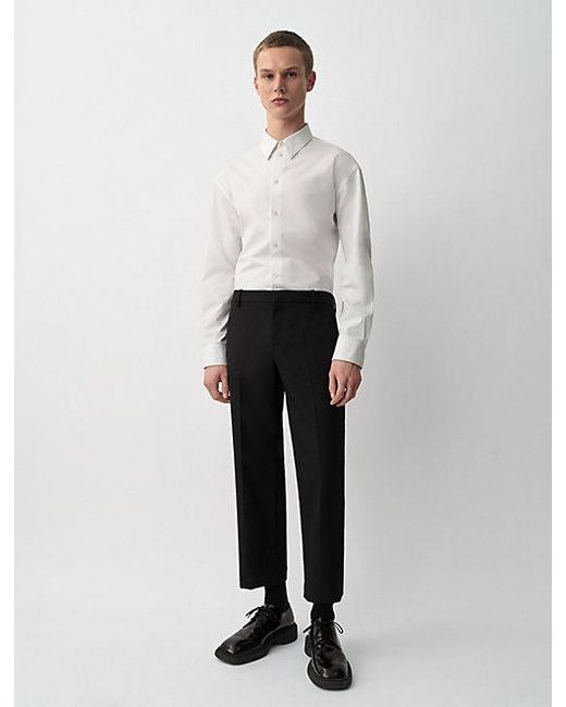 Calvin Klein White Alfred Slim Button-Up Shirt for men