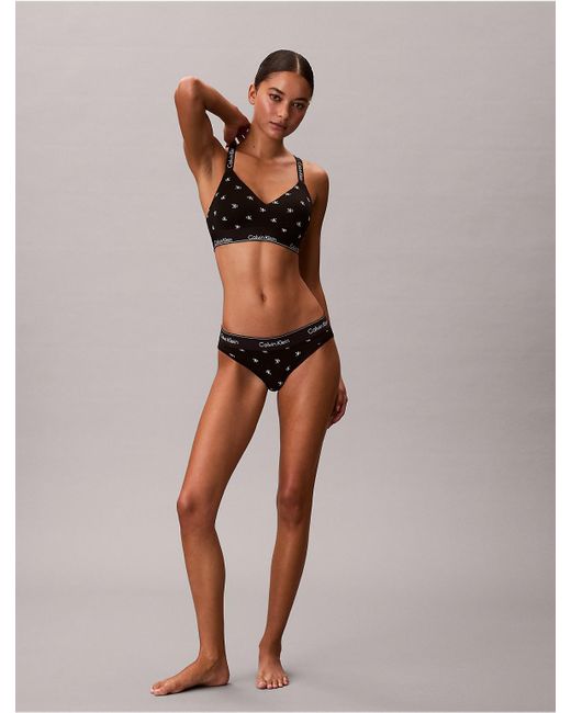 Calvin Klein Multicolor Icon Cotton Modal Lightly Lined Bralette