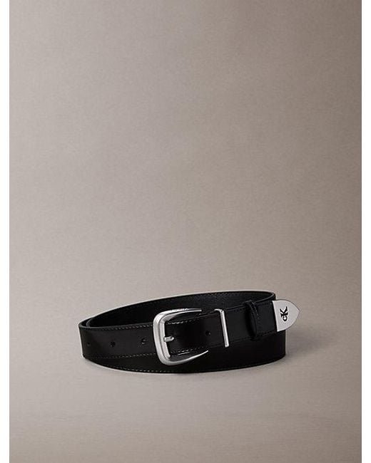 Calvin Klein Multicolor Leather Tapered Hardware Belt