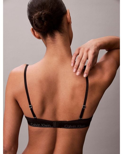 Calvin Klein Black Lightly Lined Demi Bra