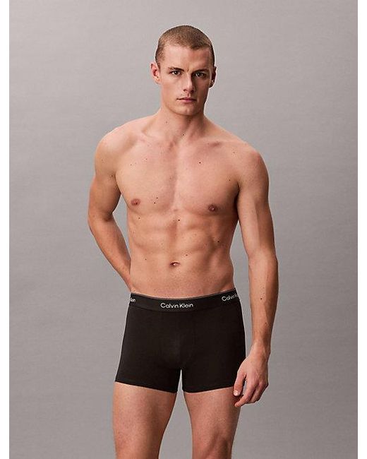 Calvin Klein Black 5 Pack Trunks for men