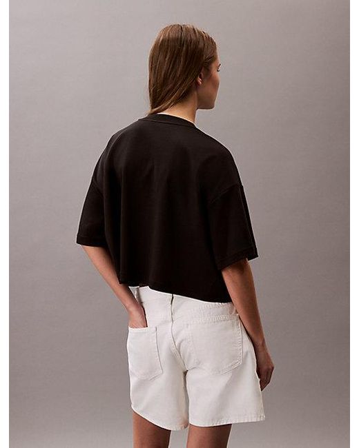 Calvin Klein Grafisch T-Shirt Met Logo in het Brown