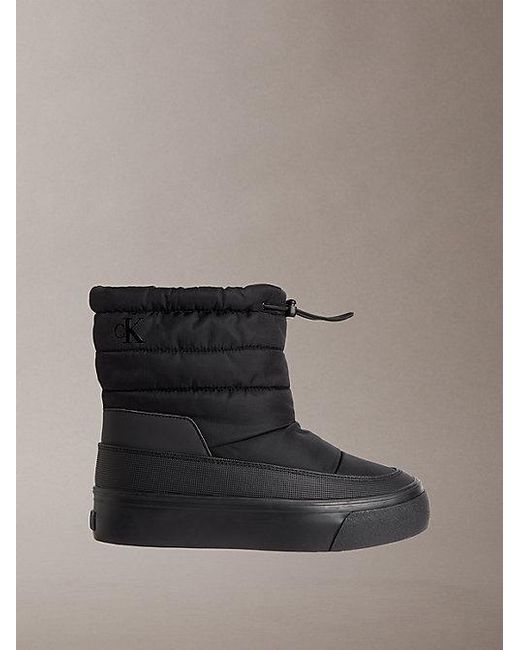 Calvin Klein Multicolor Jeans Warm Sherpa Platform Snowboots