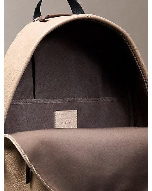 Calvin Klein Natural Monologo Round Backpack for men