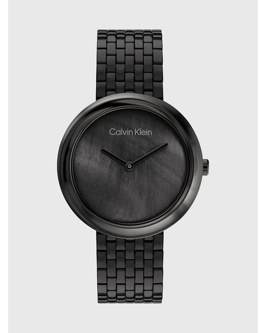 Calvin Klein Black Twisted Bezel Bracelet Watch