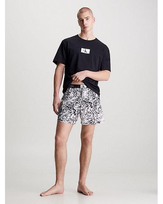 Calvin Klein Pyjama Met Shorts - Ck96 in het Multicolor voor heren