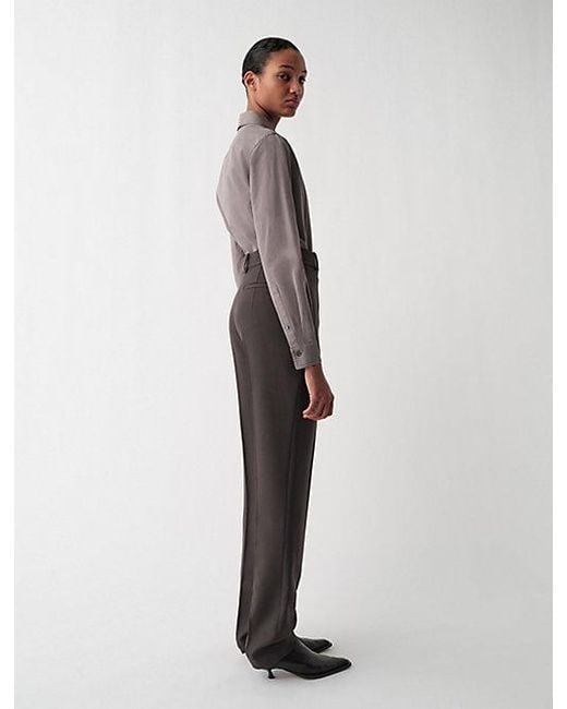 Calvin Klein Gray Lucia Slim Trousers