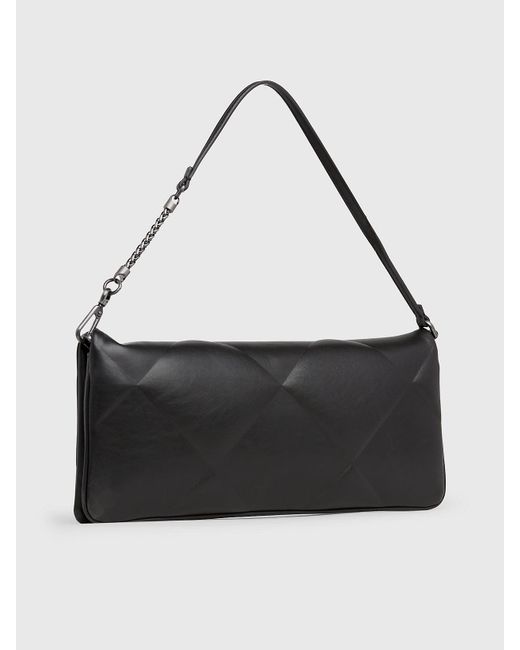 Calvin Klein Black Quilted Clutch Bag