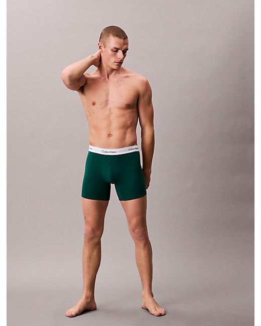 Calvin Klein Blue 3 Pack Boxer Briefs for men