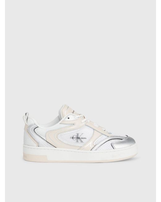 Calvin Klein Natural Leather Trainers