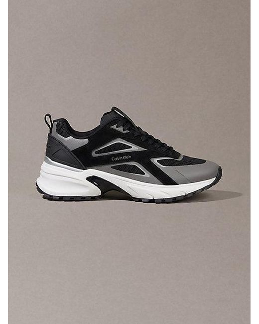 Calvin Klein Metallic Knit Mesh Runner Trainers for men