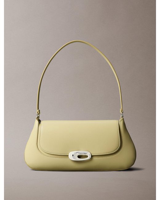 Calvin Klein Natural Top Flap Shoulder Bag