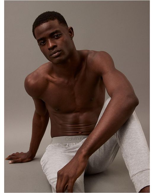 Calvin Klein Brown Ultra Soft Modal Sleep Joggers for men