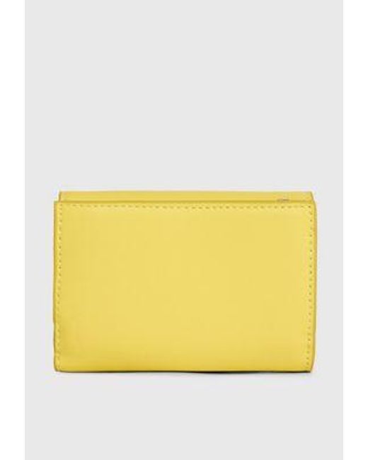 Calvin Klein Yellow Kleines dreifach faltbares RFID-Portemonnaie