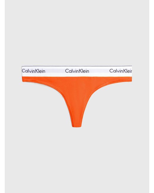 String grande taille - Modern Cotton Calvin Klein en coloris Orange | Lyst