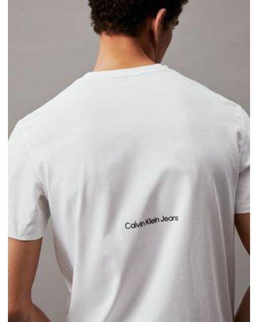 Calvin Klein T-shirt Met Fotoprint in het Gray voor heren