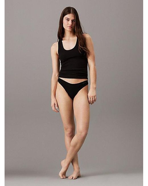 Calvin Klein Black 5Er-Pack Strings Und String-Tangas