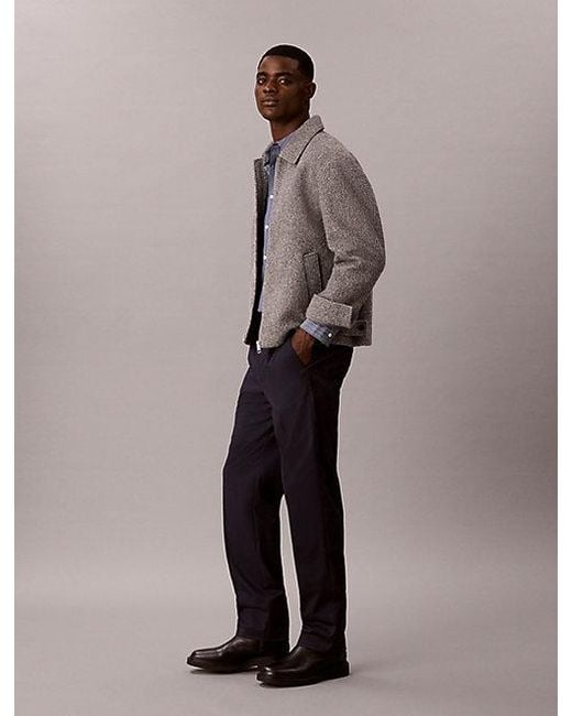 Calvin Klein Multicolor Sateen Chino Pants for men