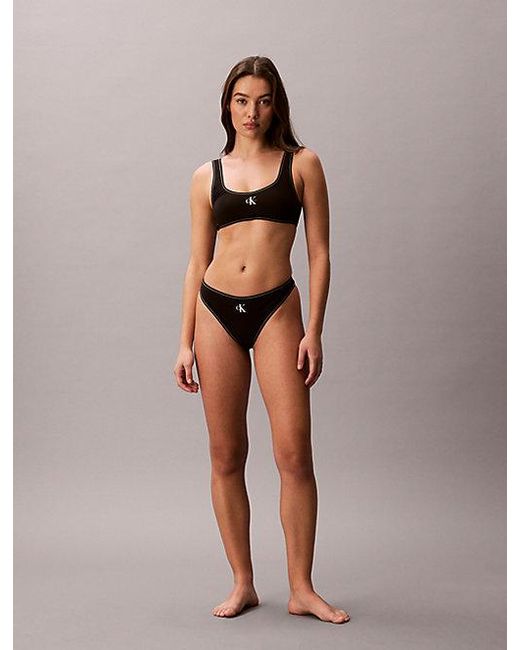 Calvin Klein String Bikinibroekje in het Brown