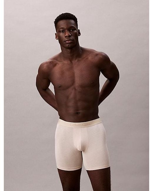 Calvin Klein Blue 3 Pack Boxer Briefs for men