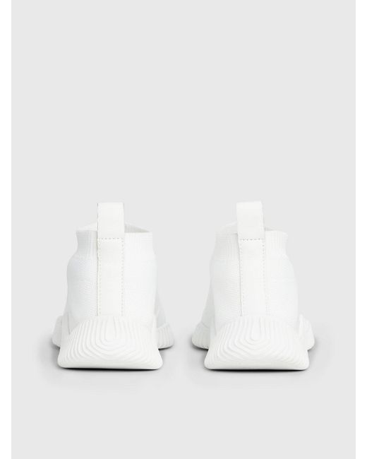 Calvin Klein Natural Slip-on Sock Trainers