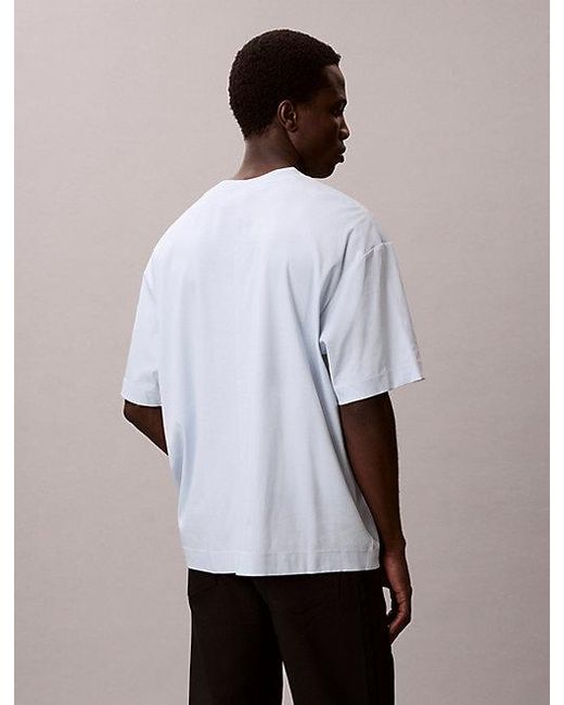 Calvin Klein Multicolor Relaxed Embroidered Logo T-Shirt for men