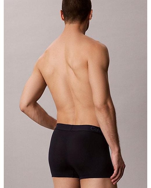 Calvin Klein Gray 3 Pack Trunks Ultra Soft Modal for men