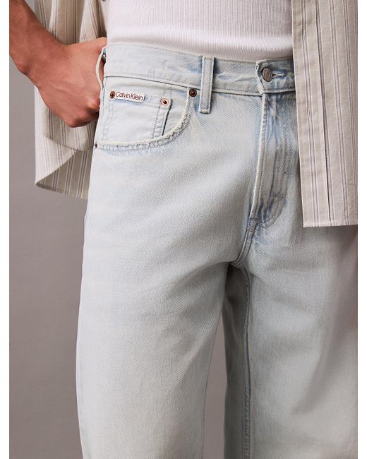 Calvin Klein Gray 90's Straight Jeans for men