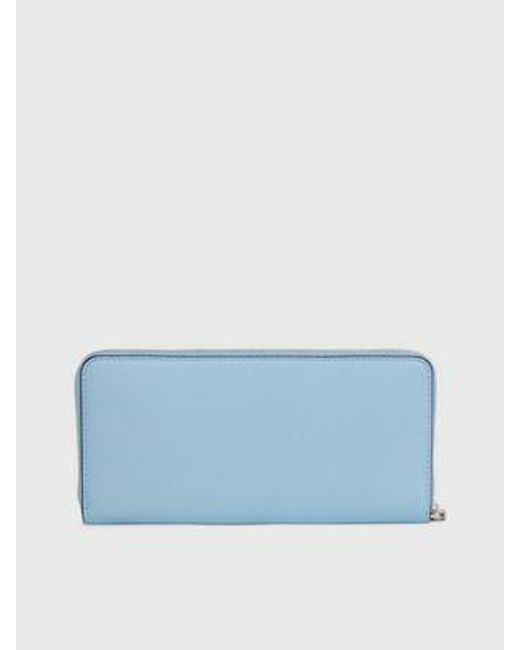 Calvin Klein Rfid-portemonnee Met Rits Rondom in het Blue
