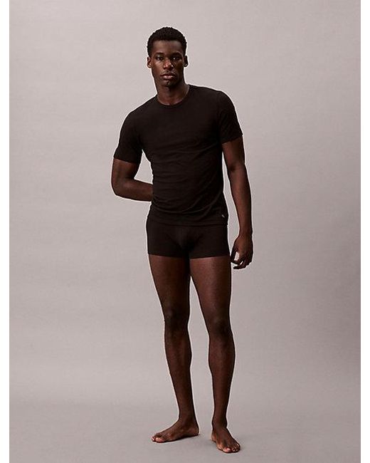 Calvin Klein Blue 3 Pack Slim T-Shirts for men