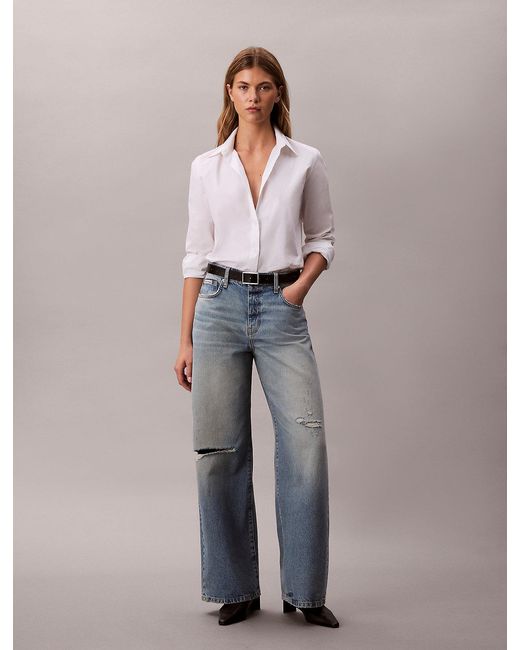 Calvin Klein Multicolor Wide Leg Jeans