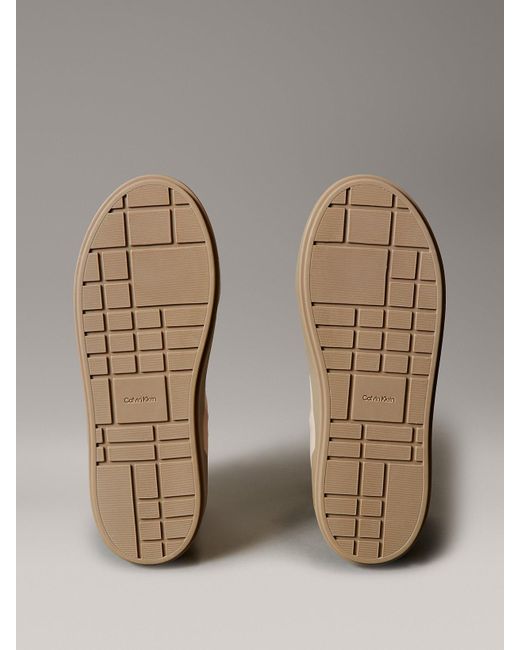 Baskets D'Hiver Chaudes À Plateformes En Cuir Calvin Klein en coloris Multicolor