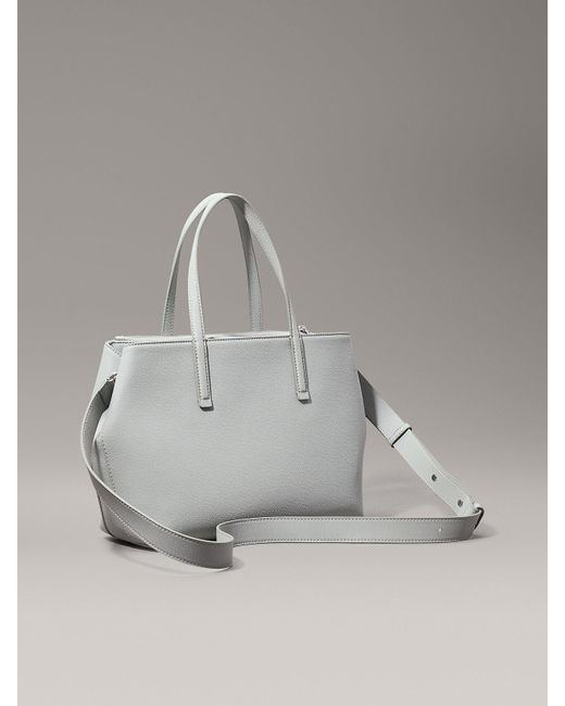 Calvin Klein Gray Logo Tote Bag
