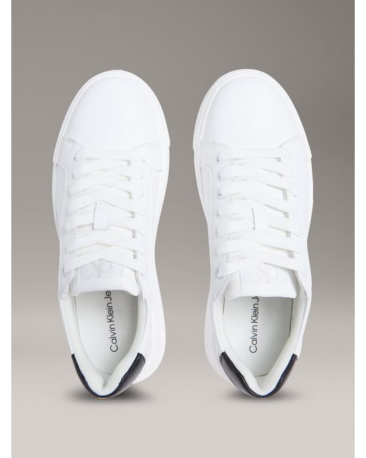 Calvin Klein Metallic Leather Trainers