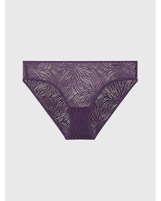 Calvin Klein Slip - Sheer Marquisette in het Purple