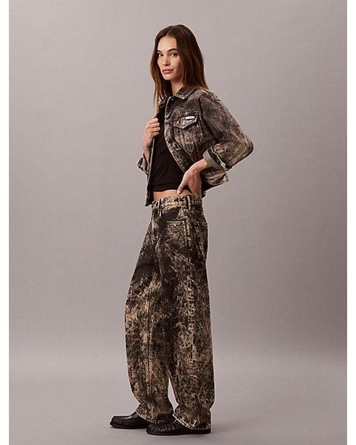 Calvin Klein Brown Jeans Relaxed Barrel Jeans