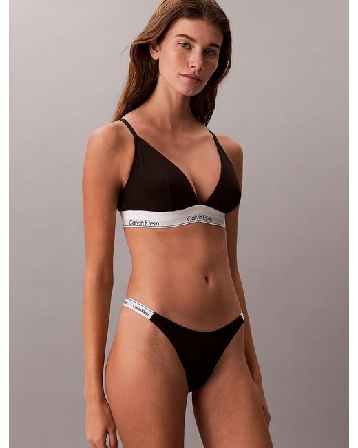 Calvin Klein Gray 3 Pack Dipped Thongs