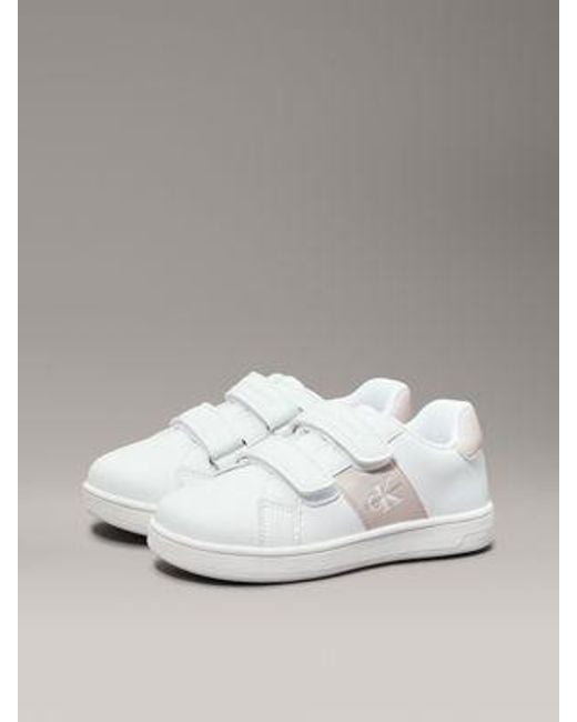 Zapatillas con velcro para niños y bebés Calvin Klein de color Metallic