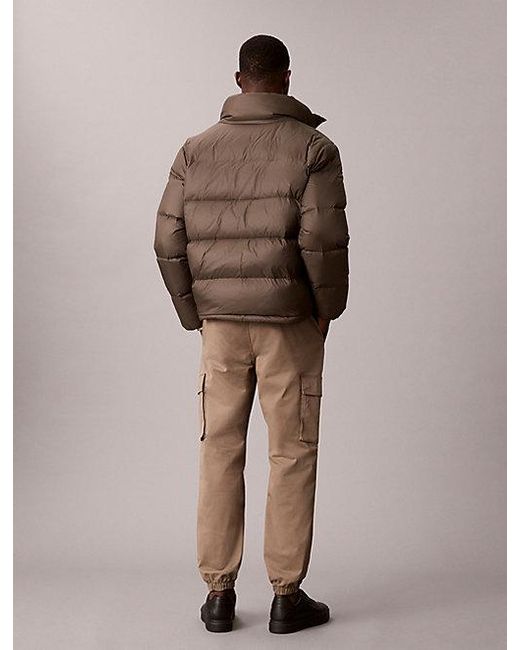 Calvin Klein Brown Comfort Cotton Skinny Cargo Pants for men
