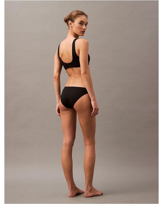 Calvin Klein Brown Structured Twist Bralette Bikini Top