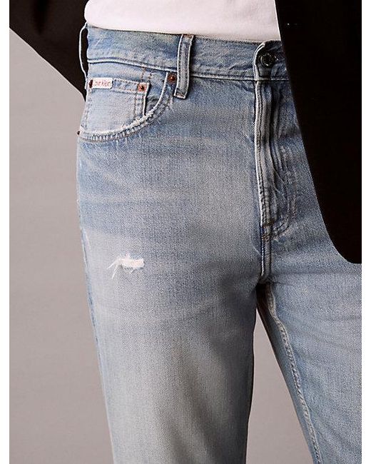 Calvin Klein Blue Jeans Tencel Blend 90S Straight Jeans for men