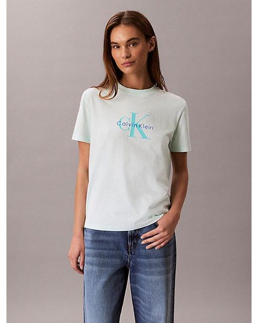 Calvin Klein Blue Jeans Monogram T-Shirt