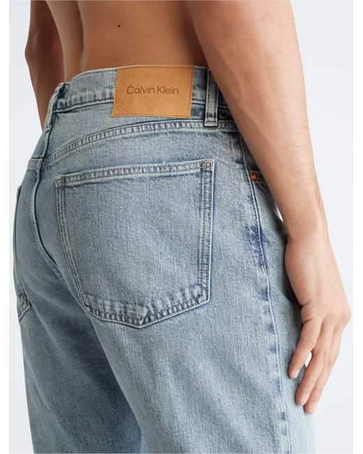 Calvin Klein Slim Straight Fit Limelight Jeans in Blue for Men | Lyst