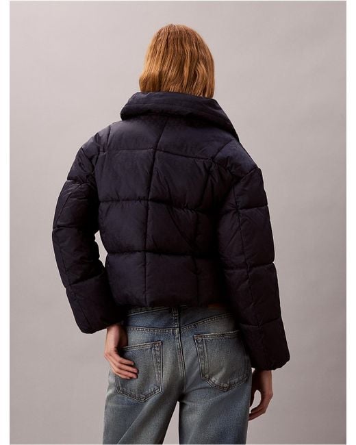 Calvin Klein Blue Calvin Klein Allover Puffer Jacket